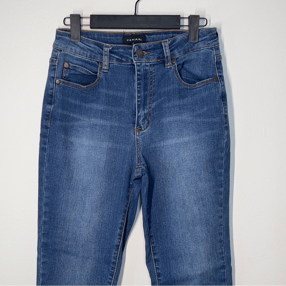 TAHARI Women’s Size 6 /28 Ella High Rise Blue Denim Skinny Jeans